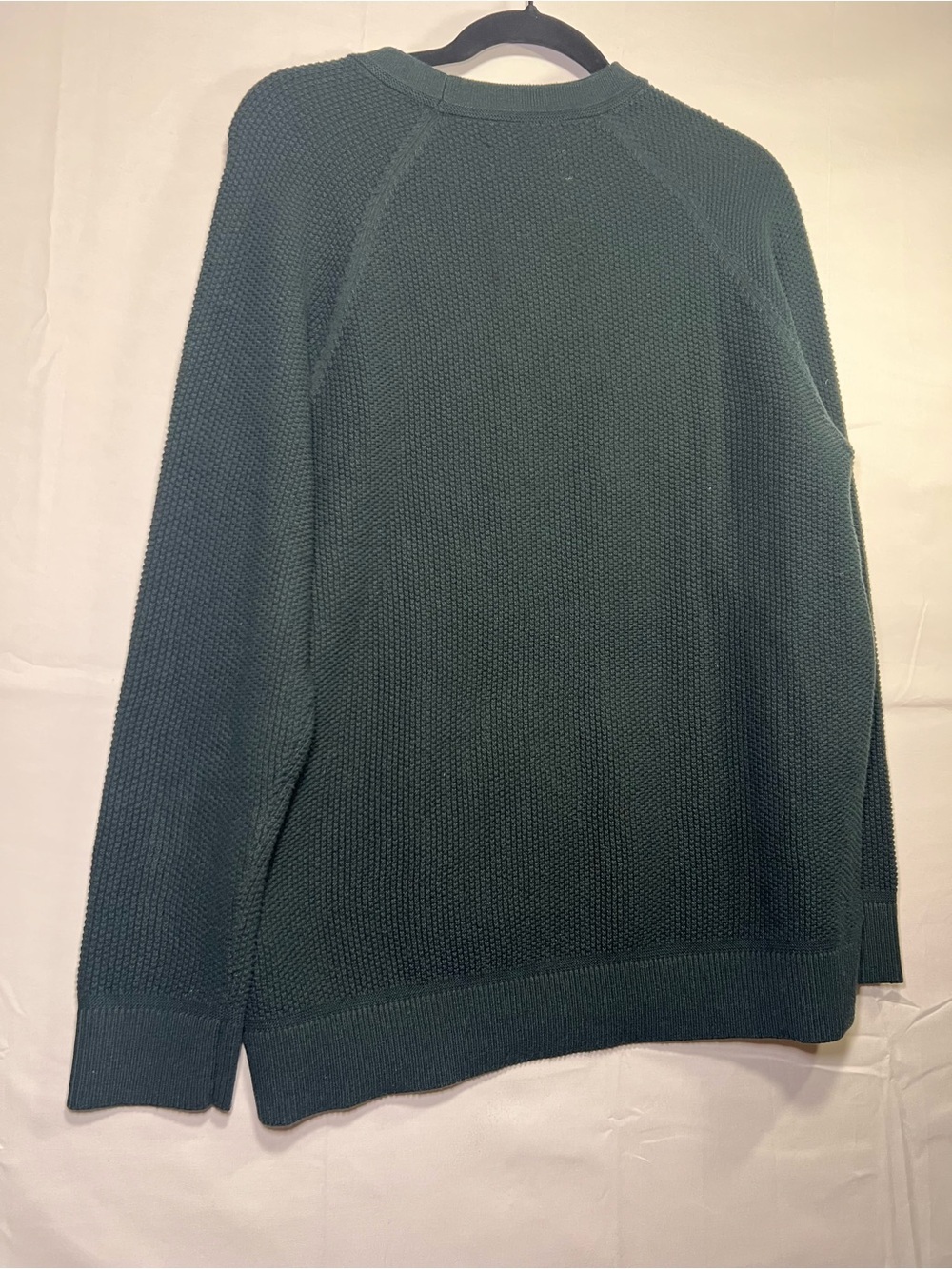 The Normal Brand Men’s Dark Green Textured Crewneck Sweater Medium - Picture 9 of 9